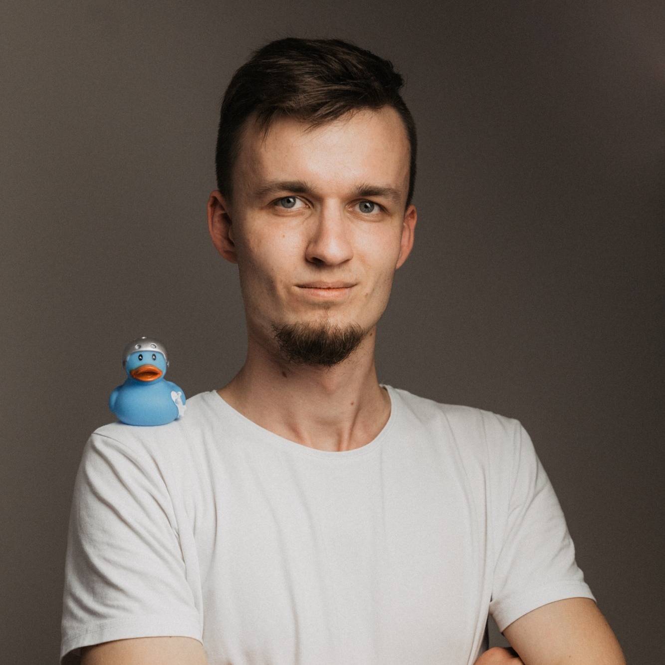 Mgr. Peter Pagáč with debugging duck